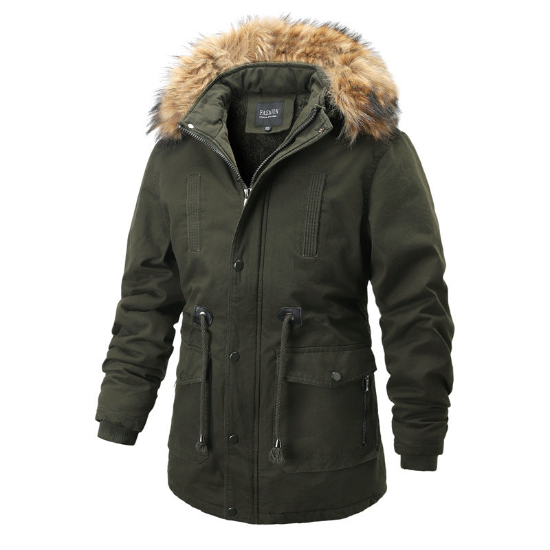 Men's winter parka with removable hood and warm lining Lune London