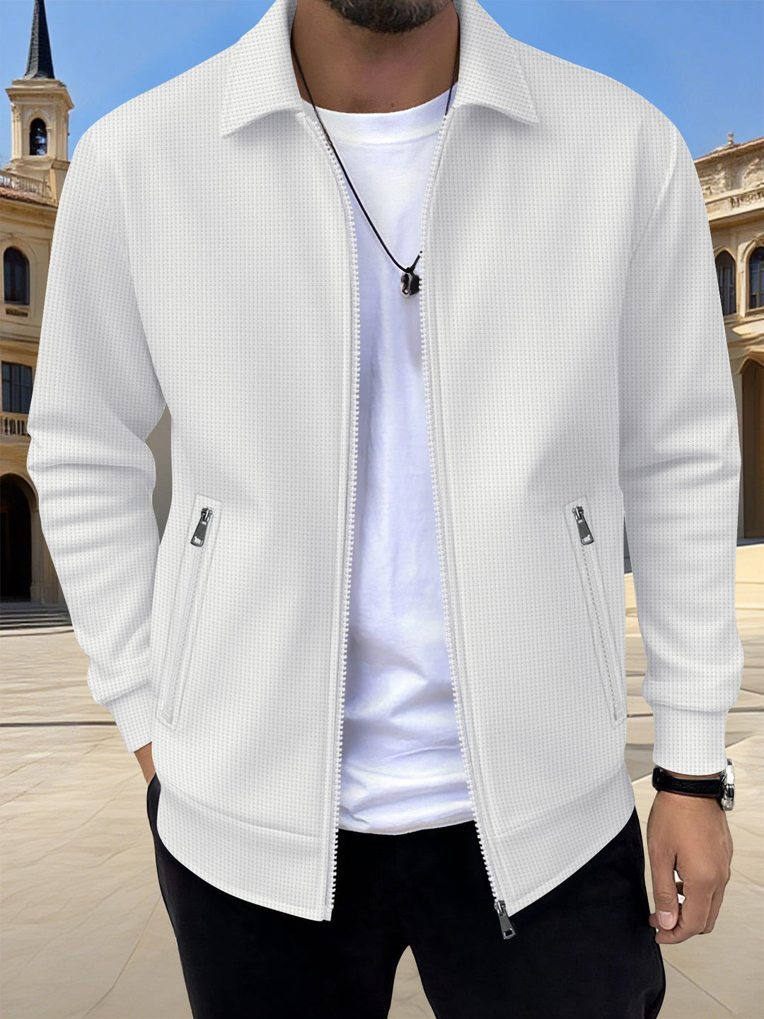 Men's sports jacket with zipped side pockets Lune London