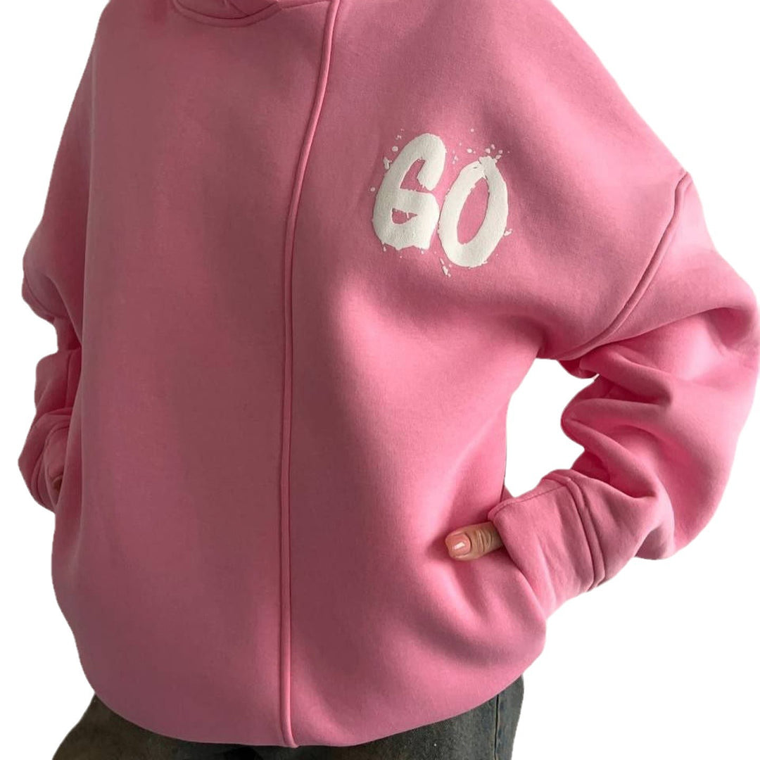 Oversized hooded sweatshirt for women with a comfortable fit and casual sleeves Lune London