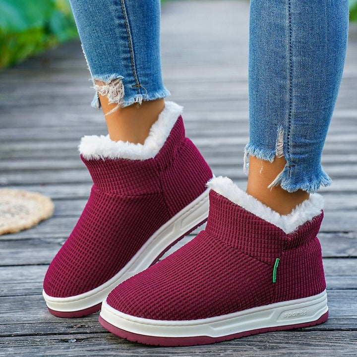 Ladies' boots lined with elastic neckline Lune London
