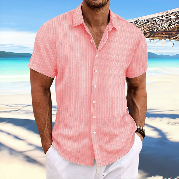 Casual short-sleeved striped shirt for men Lune London