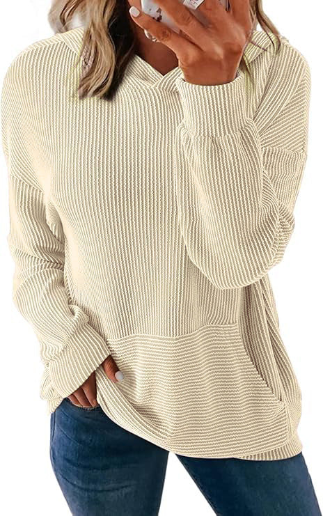 Ladies Comfortable Knitted Hooded Sweater Lune London