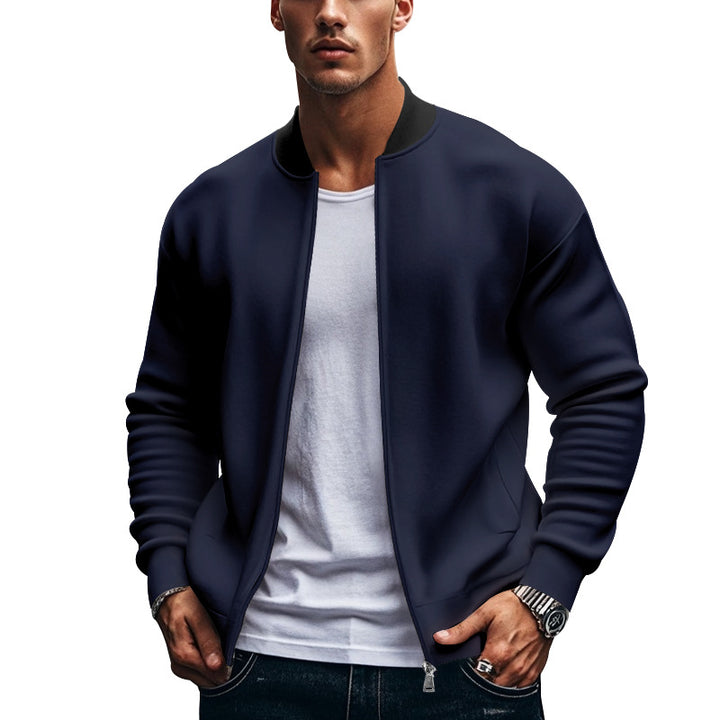 Sporty bomber jacket for men with high collar Lune London