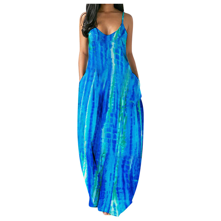 Floral maxi dress for women with adjustable straps Lune London
