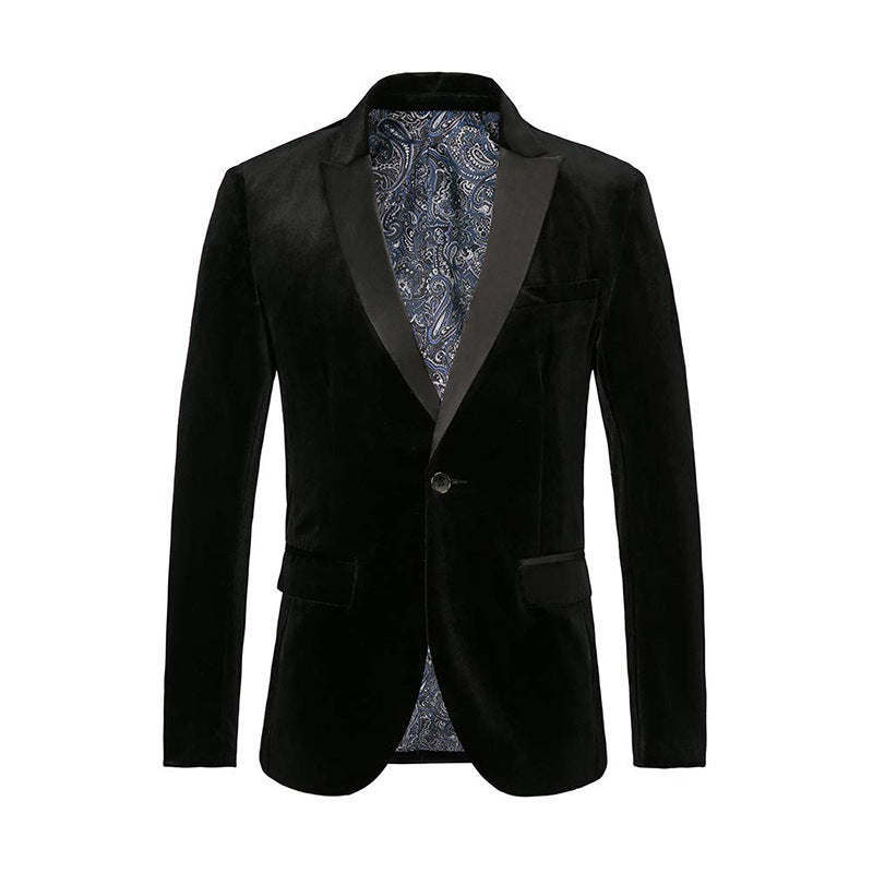 Elegant velvet jacket for men with luxurious details Lune London