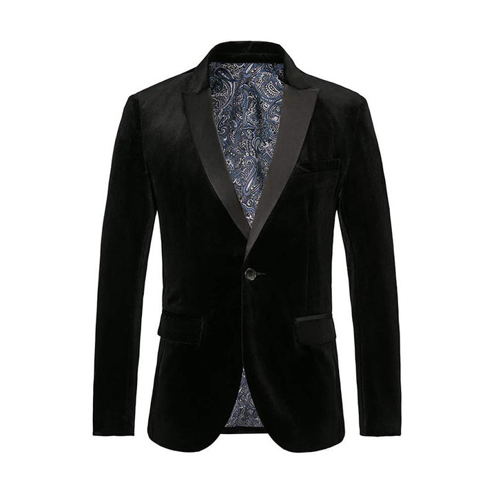 Elegant velvet jacket for men with luxurious details Lune London