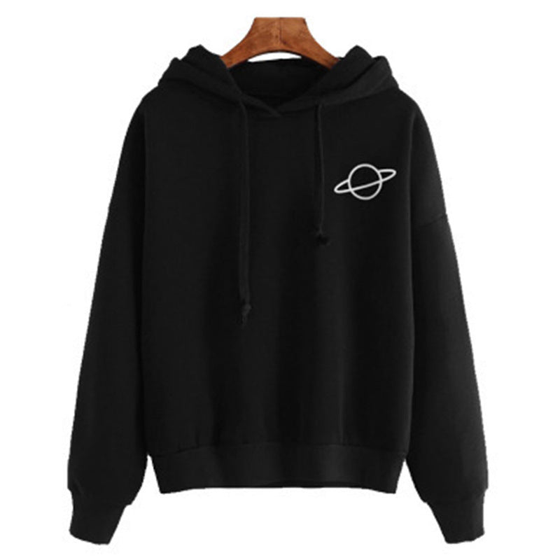 Women's hoodie with a creative planet design and a comfortable fit Lune London