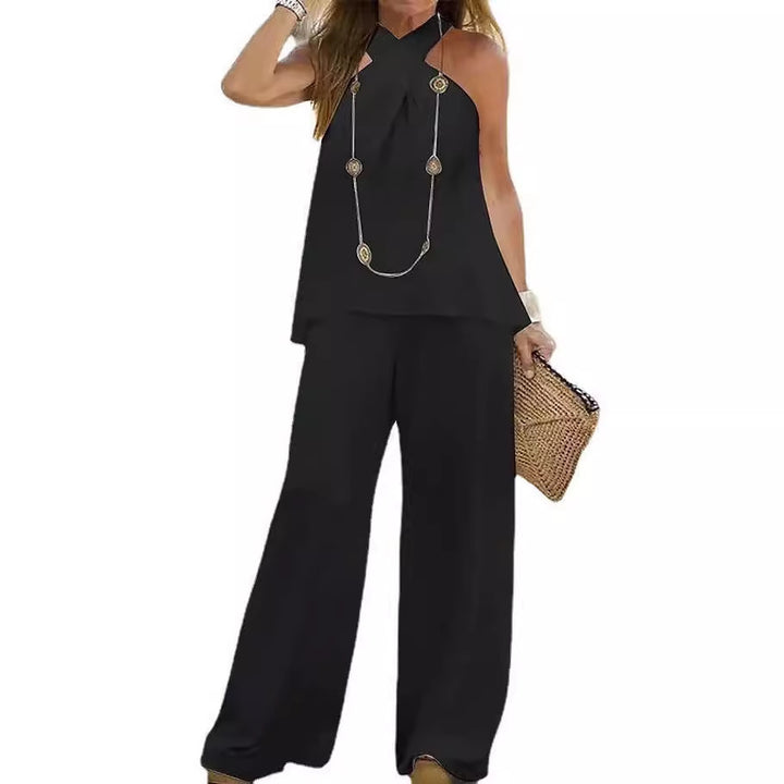 Women Elegant and airy set with wide pants Lune London