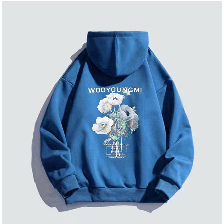Women's hoodie with artistic floral print Chic & Stil