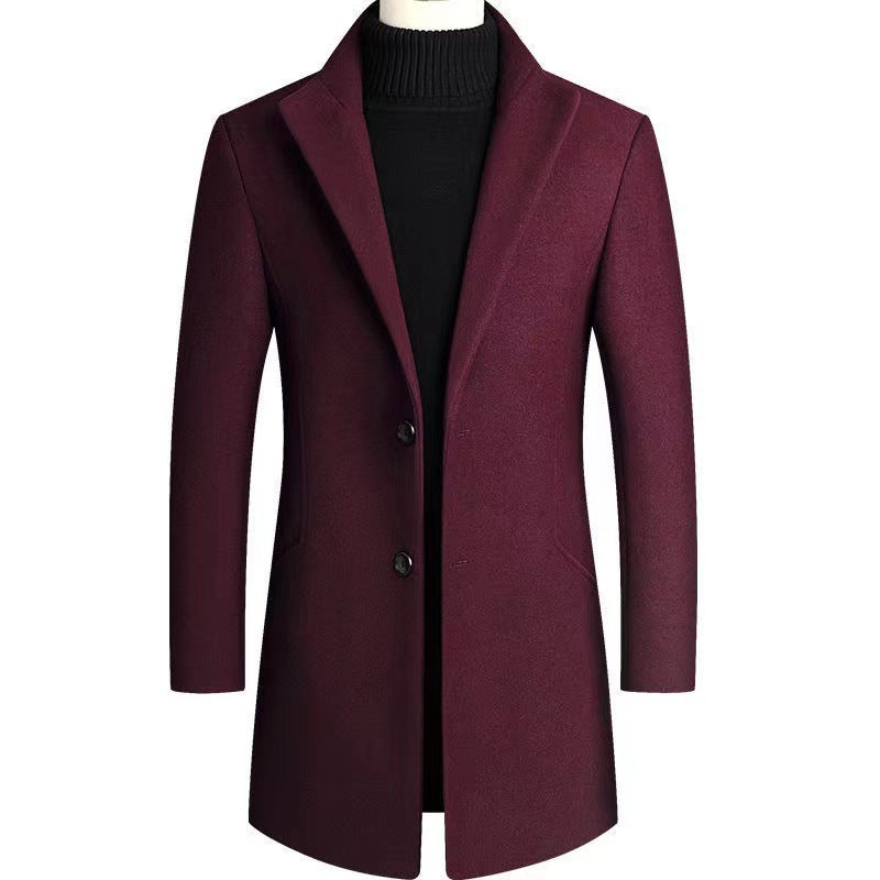 Elegant wool coat for men with a modern fit and classic details Lune London