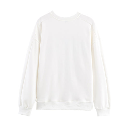 Casual women's sweatshirt with unique Snoopy print and round neck Lune London