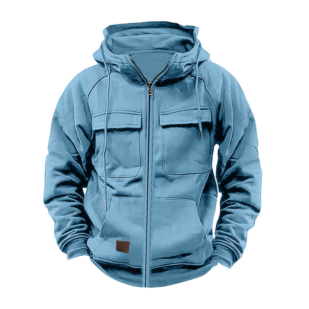 Functional jacket for men with hood and large pockets Lune London