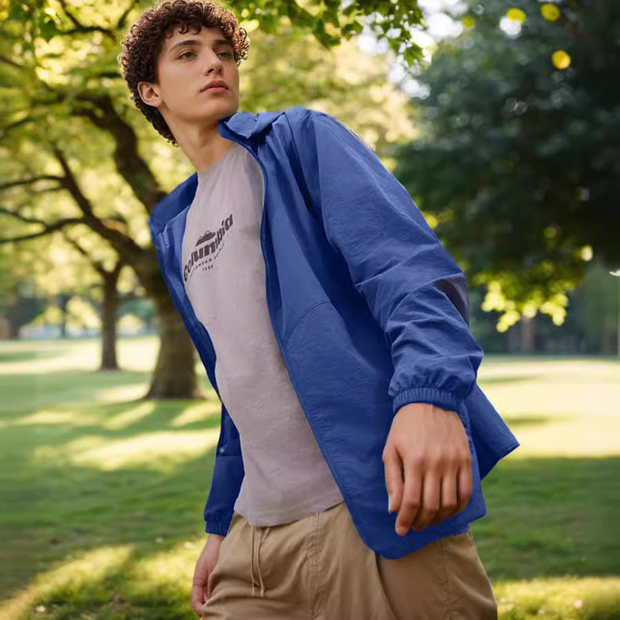Veste de plein air pour hommes respirante avec revêtement déperlant Lune London
