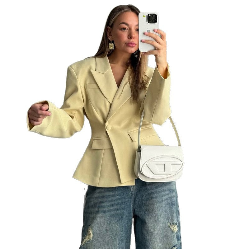 Lune London fitted elegant blazer women