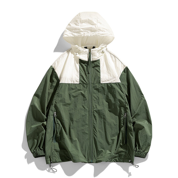 Wind-resistant women's leisure jacket with adjustable hood collar Lune London