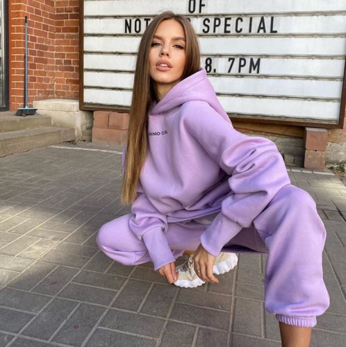 Women's oversized hoodie and jogger pants set Lune London