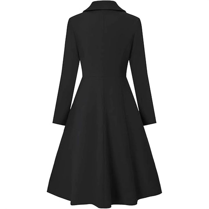 Ladies Elegant Oversized Coat with Double Row of Buttons Lune London