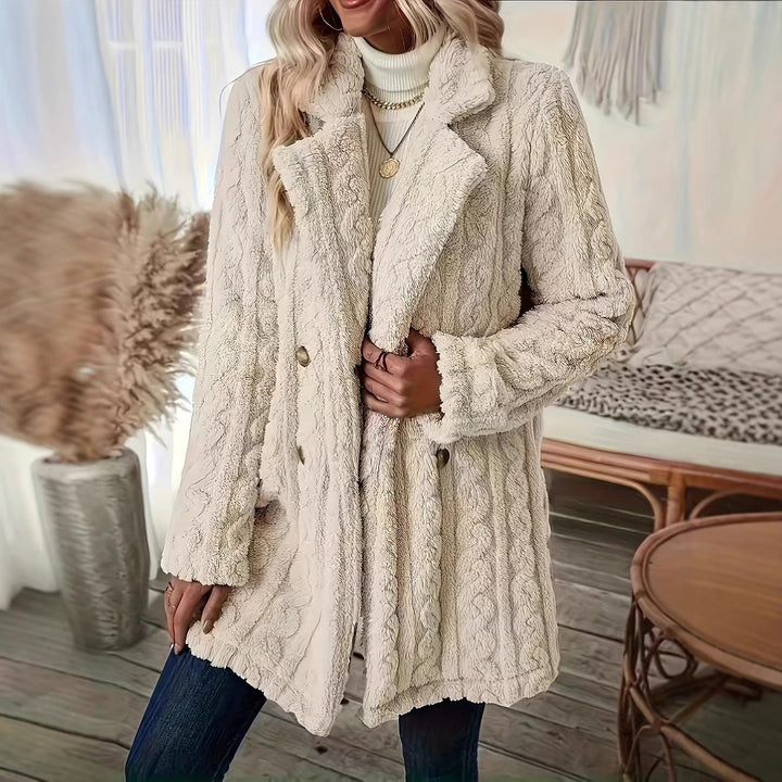 Ladies Comfortable Wool Sweater with Elegant Buttons Lune London