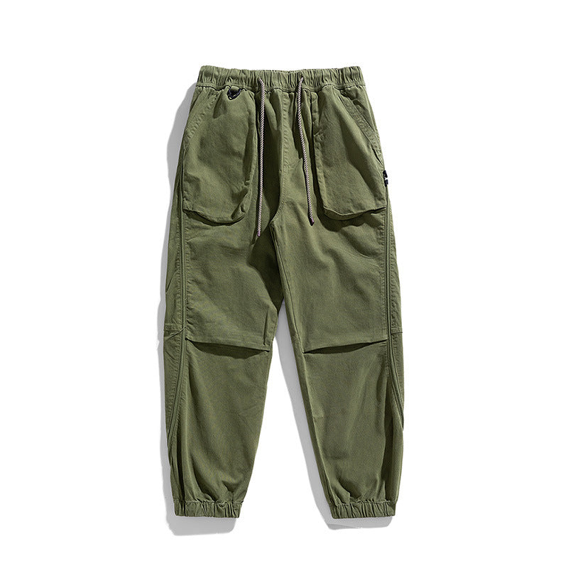 Pantalon de jogging cargo décontracté pour hommes avec taille élastique Lune London