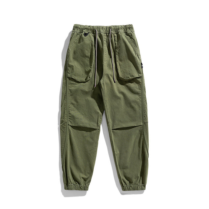 Pantalon de jogging cargo décontracté pour hommes avec taille élastique Lune London