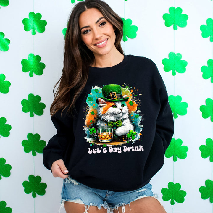 Sweatshirt pour femme avec design de chat drôle et lettrage inspirant Chic & Stil