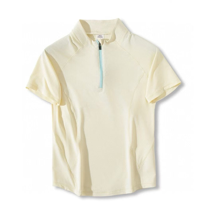 Top de sport fonctionnel pour femmes avec fermeture éclair Chic & Stil