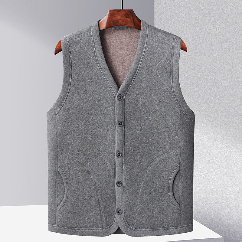 Ladies Knitted Sweater Gilet with Chic Buttons and Style
