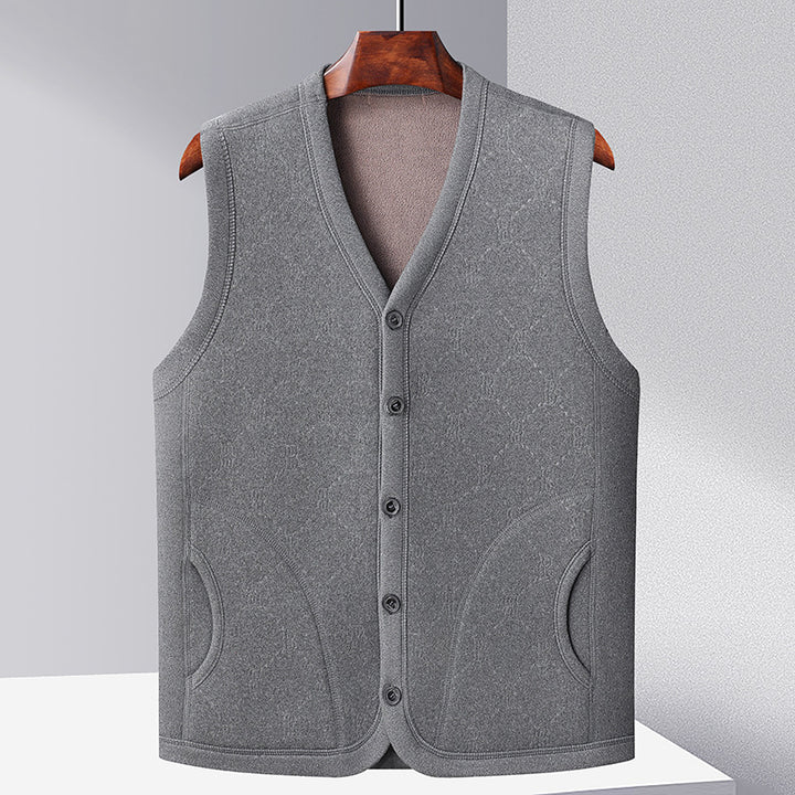 Ladies Knitted Sweater Gilet with Chic Buttons and Style