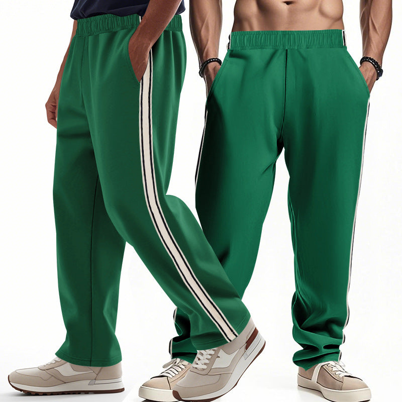 Men's sporty leisure pants with contrasting stripes on the sides Lune London