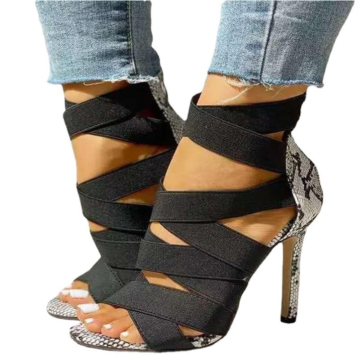 Elegant and trendy ladies' stilettos with a flexible band design Lune London