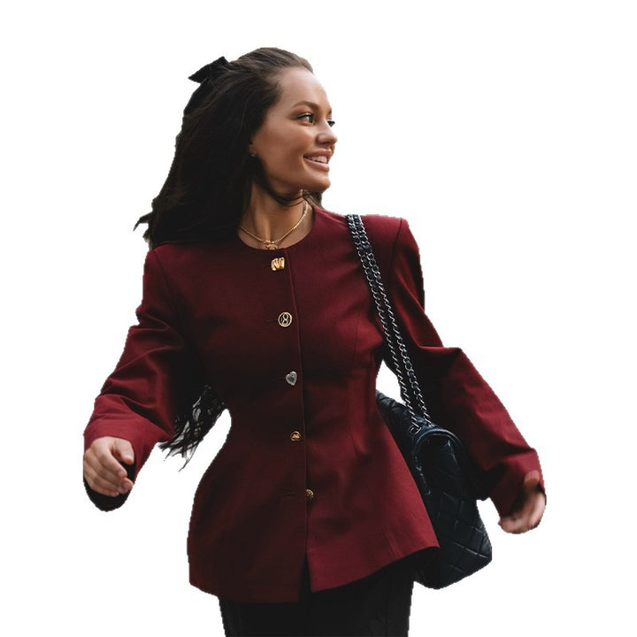 Fashionable Women's Blazer with a fitted cut and elegant button details Lune London