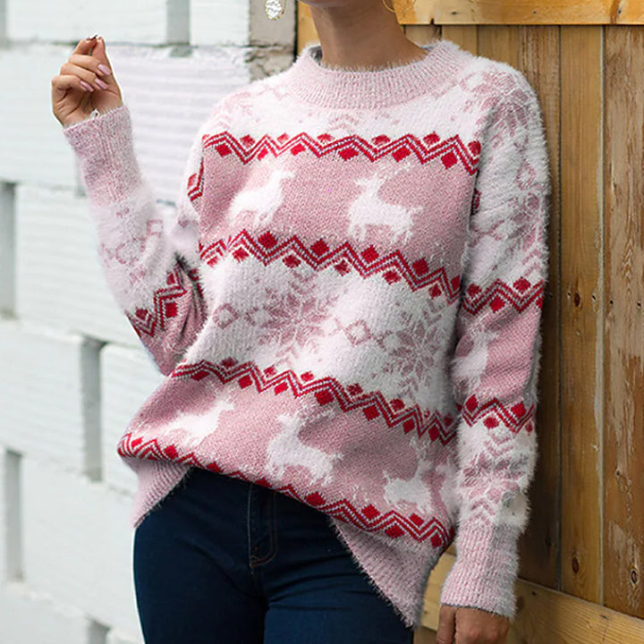 Ladies Comfortable Chic Christmas Sweater