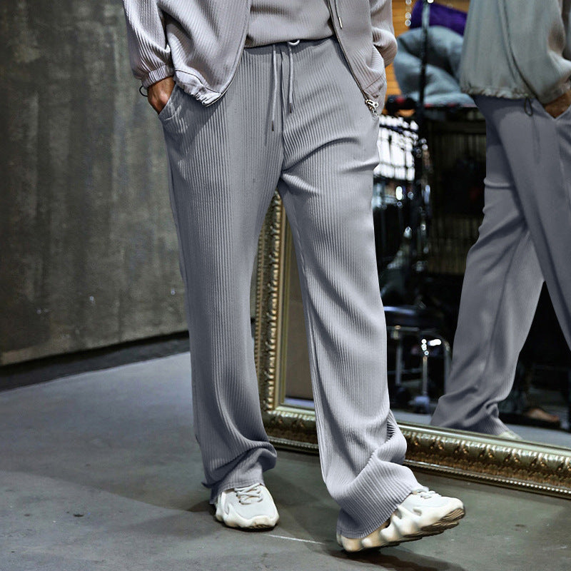 Casual pants for men with elastic waistband and side pockets Lune London