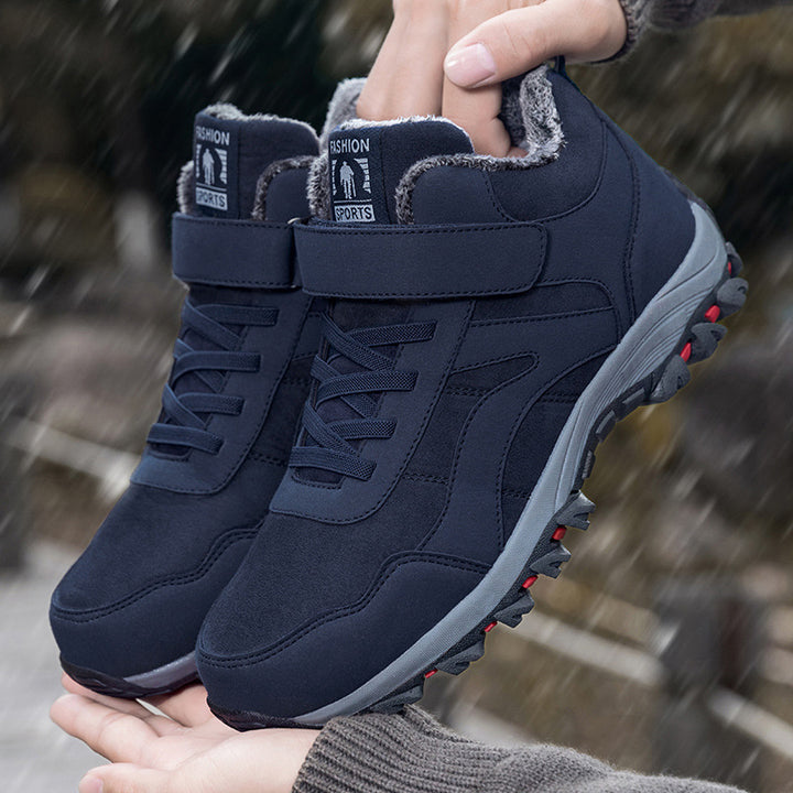 Insulated hiking shoes for women with non-slip sole and practical Velcro solution Lune London