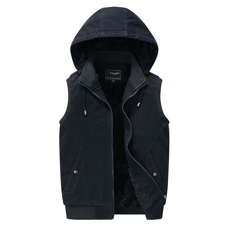 Men's down jacket with hood and soft lining Lune London