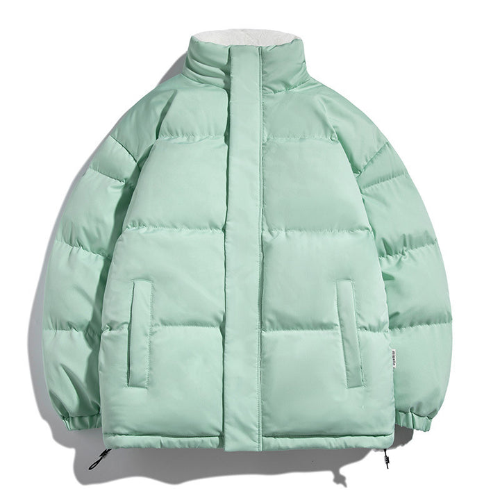 Ladies warming down coat with high collar and side pockets Lune London