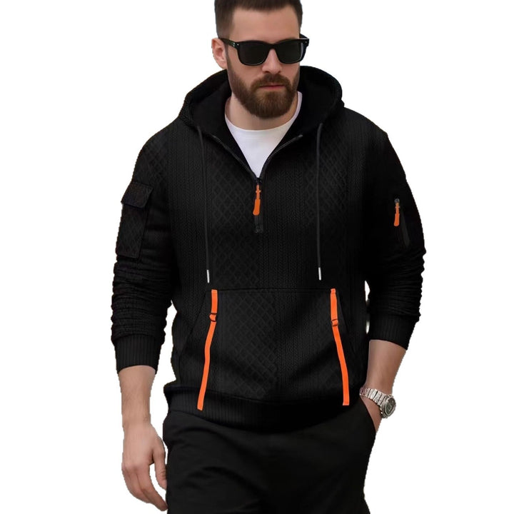 Men's sporty hoodie with innovative structural design Lune London
