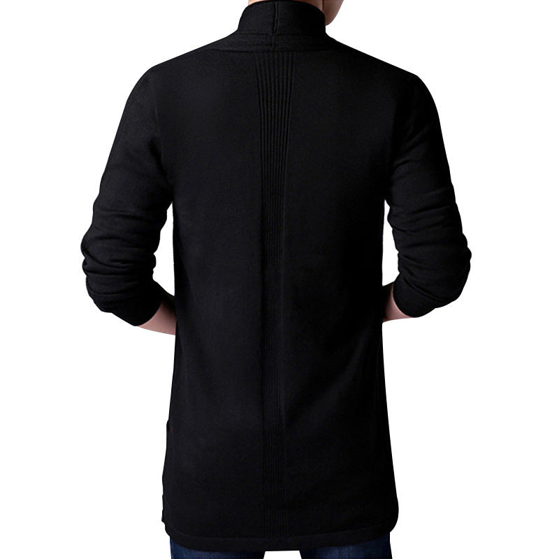 Men's knitted jacket with open cut and practical pockets Lune London
