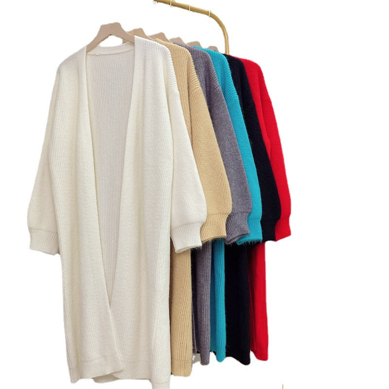 Cardigan Tricot à Manches Longues pour Femmes en Matériau Doux et Volumineux Chic & Stil
