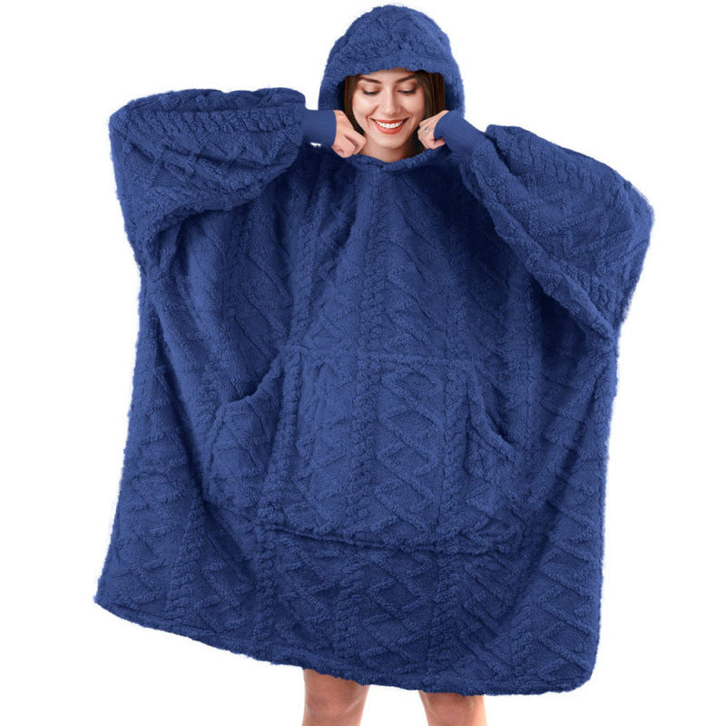 Women's plush hoodie with practical pockets Lune London