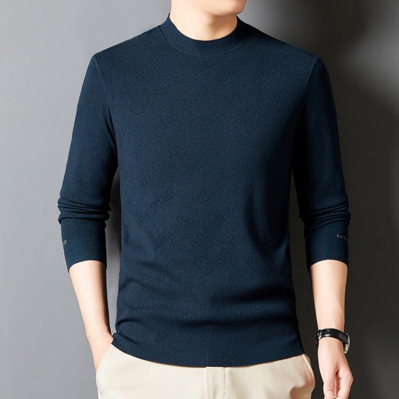 Elegant crew neck sweater for men in high-quality cotton blend Lune London
