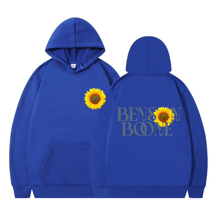 Women's hoodie with unique sunflower design and comfortable fit Lune London