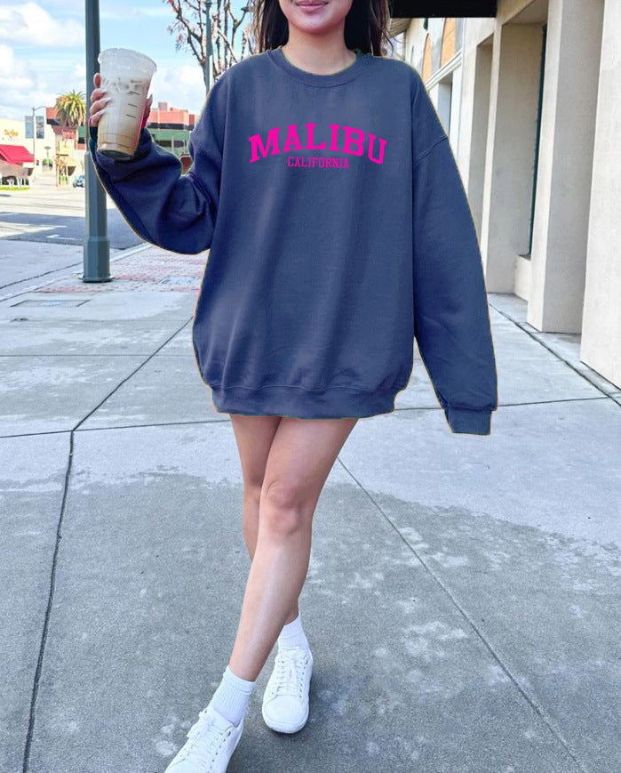 Sweatshirt femme avec logo californien décontracté et matériau doux Chic & Stil