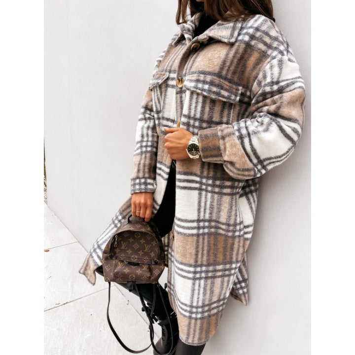 Lune London checkered overshirt for ladies