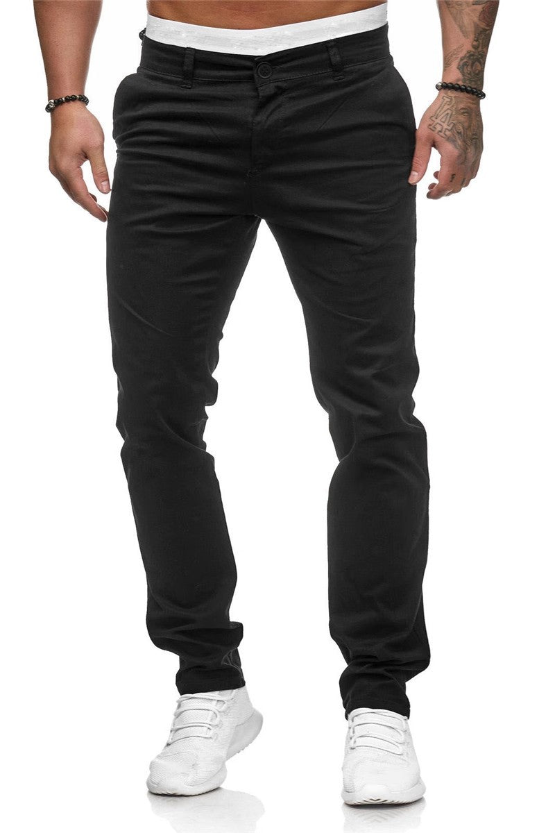 Lune London | Men's Slim-Fit Chinos with Elastic Waistband and Practical Pockets