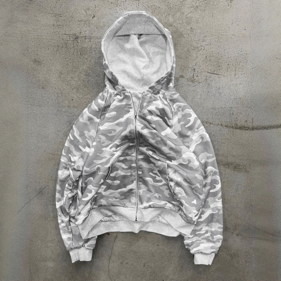 Veste à capuche pour femmes au design camouflage moderne Chic & Stil
