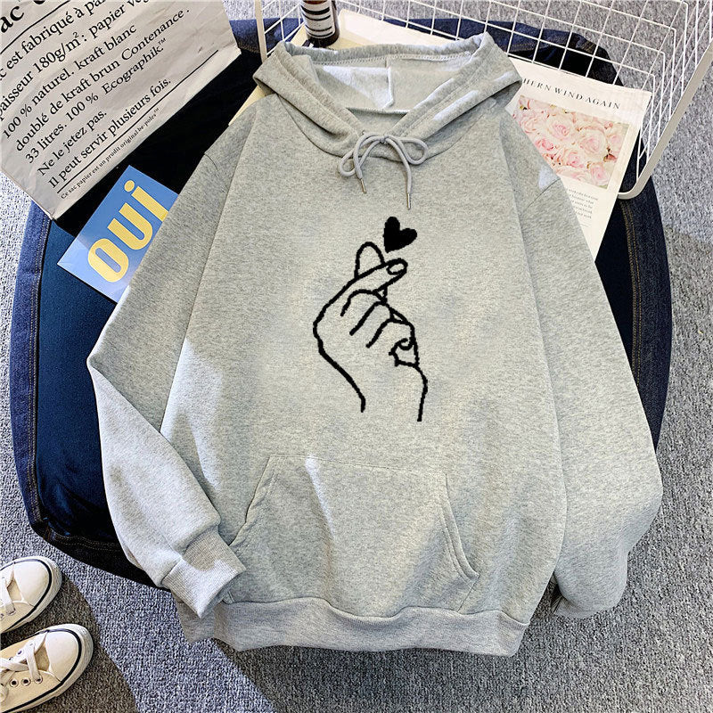 Women’s hoodie with creative hand graphic Chic & Stil