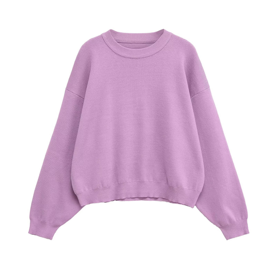 Ladies oversized casual pullover in soft sweat fabric Lune London