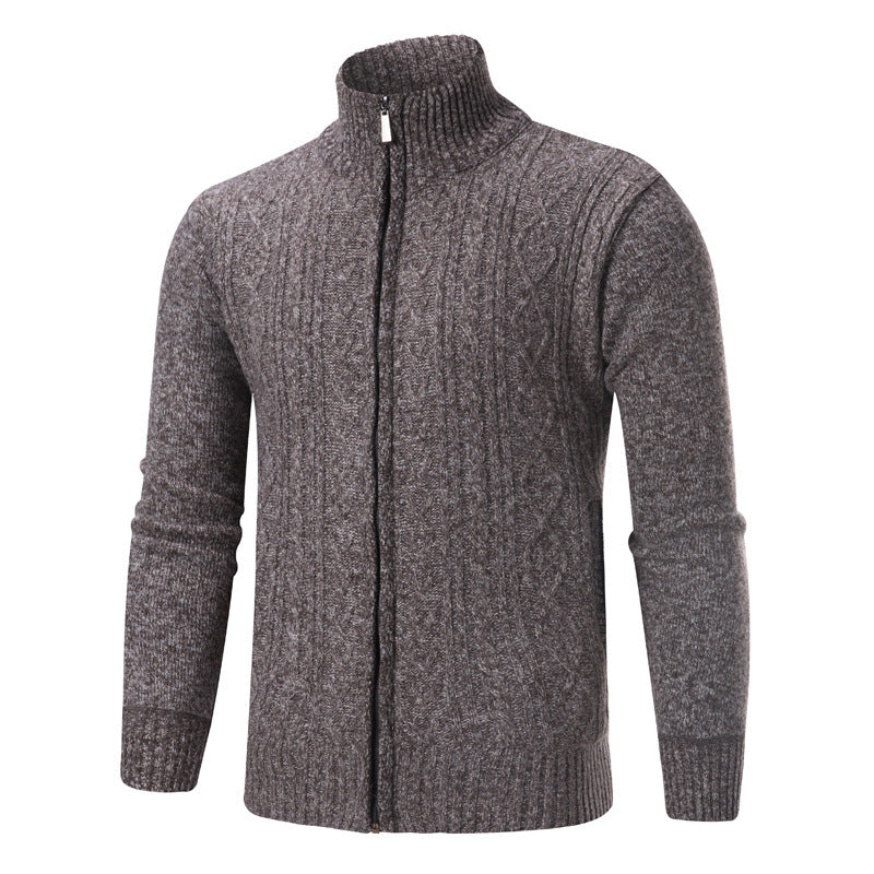 Trendy knitted sweater for men with a high collar Lune London