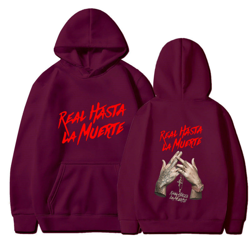 Women's hoodie with eye-catching lettering in urban style Lune London